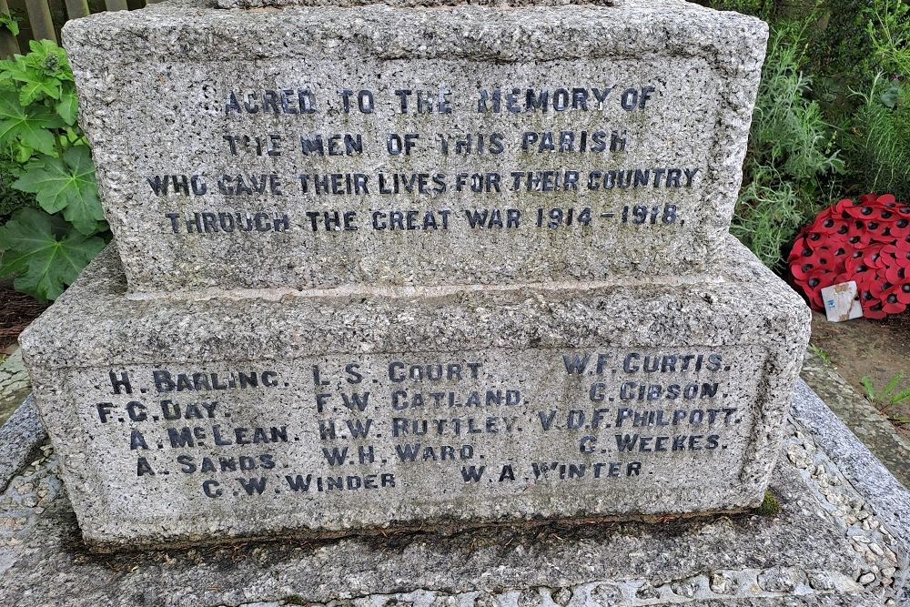 War Memorial Hollingbourne #3
