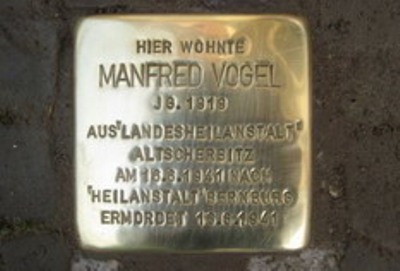 Stumbling Stone Humboldtstraße 41 #1
