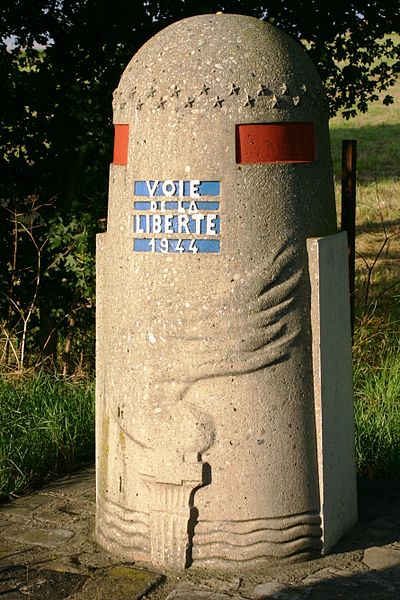 Kilometerpaal Voie de la Liberté #1
