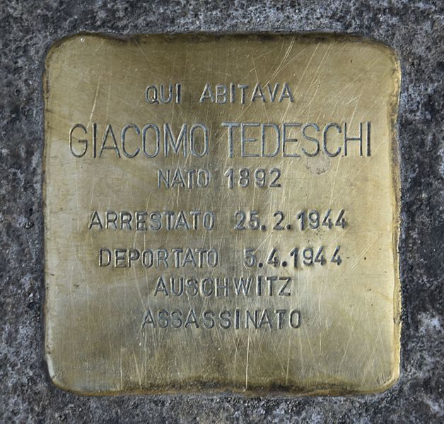 Stolperstein Via S. Francesco da Paola 15