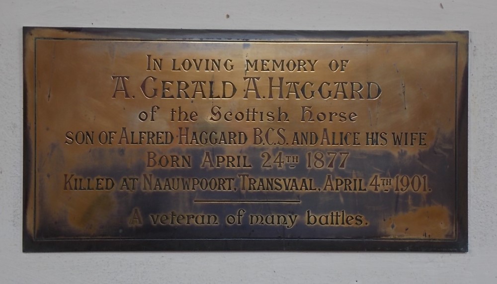 Gedenkteken A. Gerald A. Haggard #1