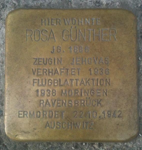 Stolperstein Isartalstrae 34 #1