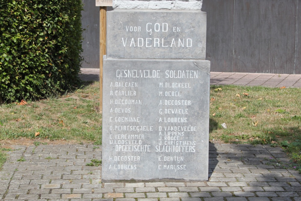 Oorlogsmonument en Vredesboom Zulte #3