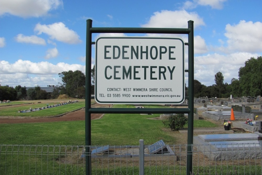 Commonwealth War Graves Edenhope Public Cemetery #1