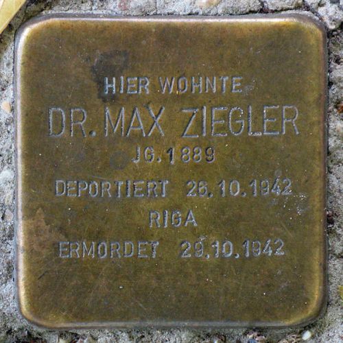 Stumbling Stone Klopstockstraße 25
