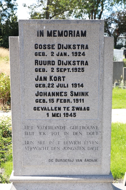 Monument Ooster Begraafplaats Andijk #2