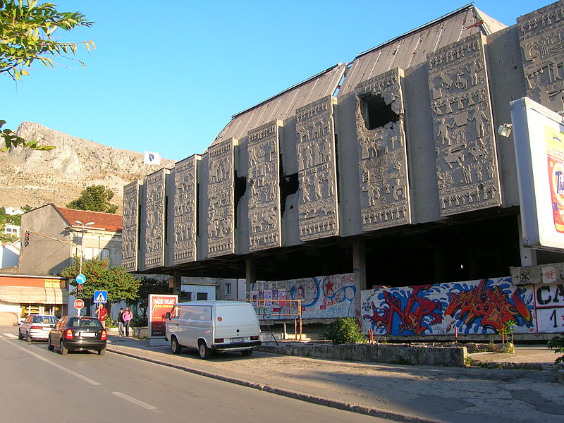 Verwoest Gebouw Mostar