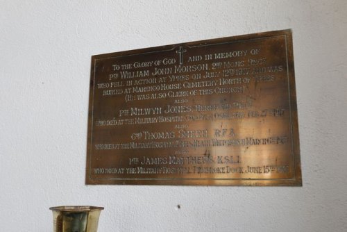 Oorlogsmonument Llansantffraed-in-Elwel Church #1