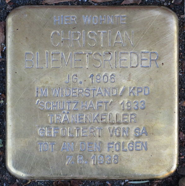 Stolperstein Krnerstrae 25