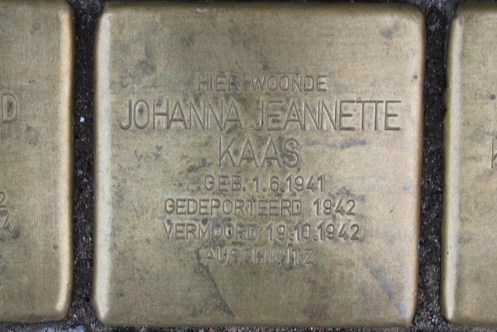 Stolpersteine Van Beverningkstraat 102 #3