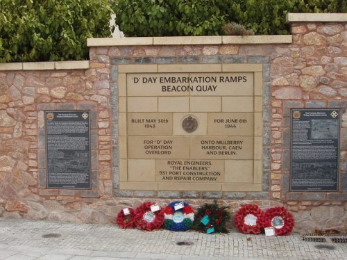 Memorial Embarkation Ramps D-Day Beacon Quay #1