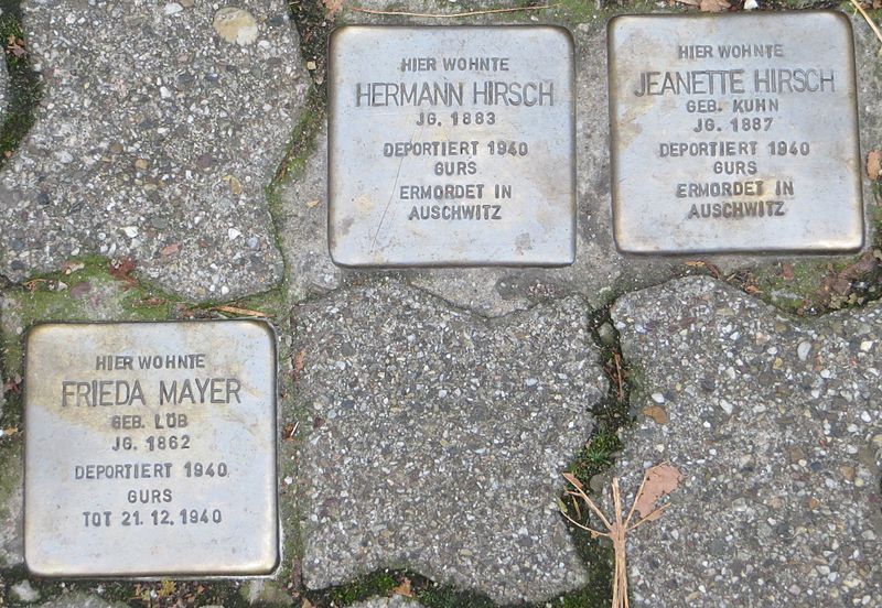 Stumbling Stones Rheinstraße 8