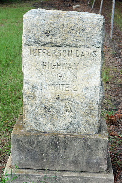 Aanduiding Jefferson Davis Highway #1