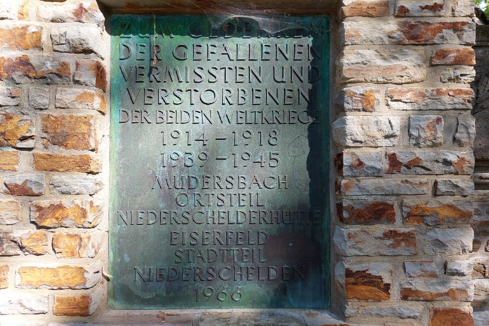 Oorlogsmonument Niederschelden en Niederschelderhtte #2