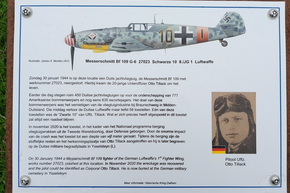 Crash Site Messerschmitt 109  'Schwarzen 10'