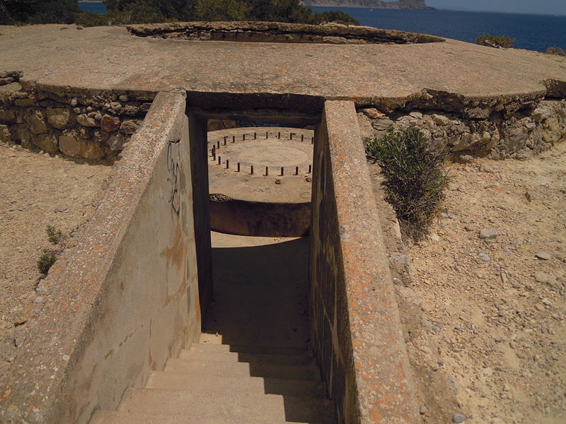 Geschutsopstelling Sa Caleta