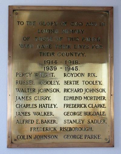 War Memorial All Saints Church