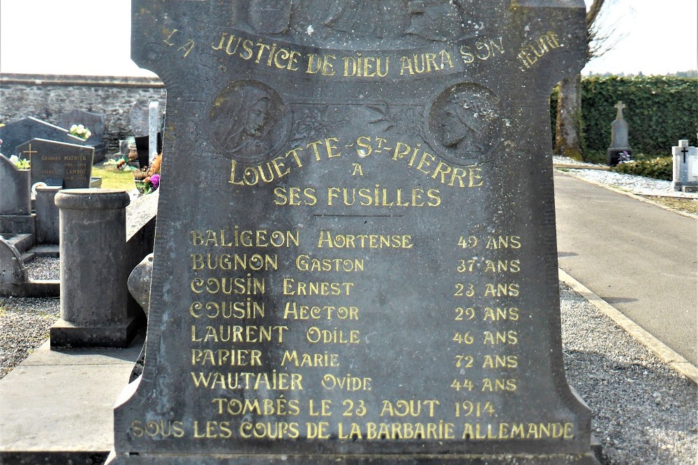 Funerary Memorial Executed Civilians Louette-St. Pierre #3