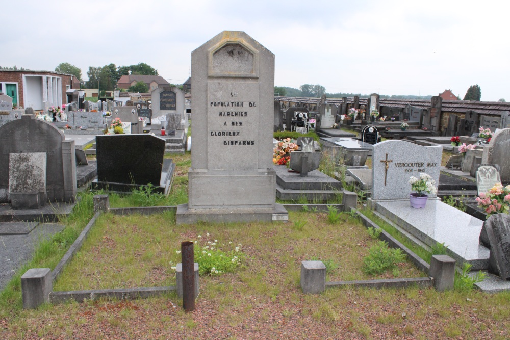 Oorlogsmonument Begraafplaats Harchies	