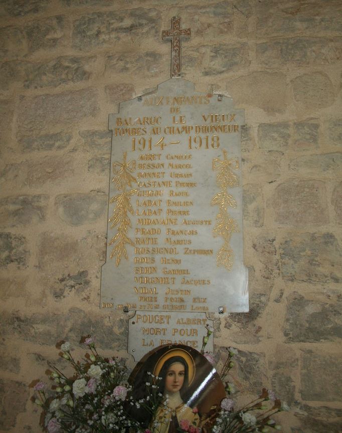 Monument Eerste Wereldoorlog Balaruc-le-Vieux #1