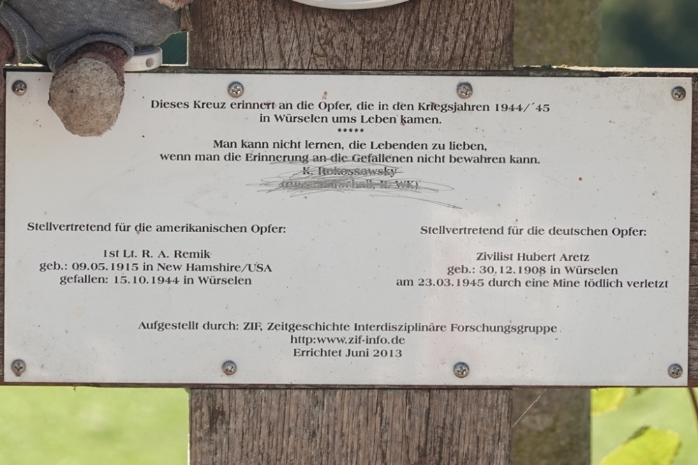 Herdenkingskruis Strijd om Würselen #5