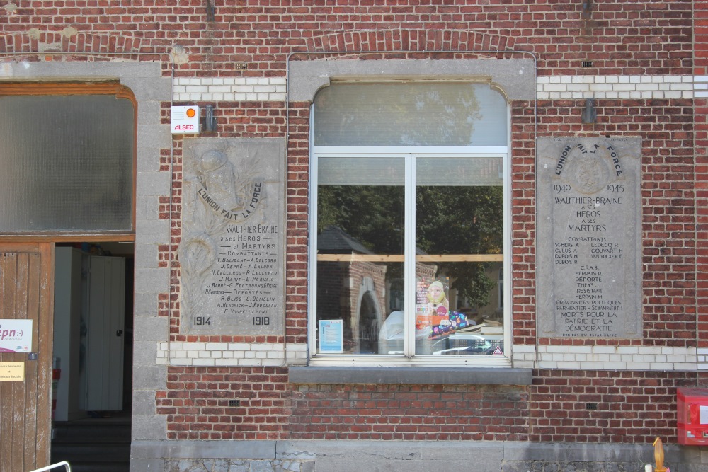 Commemorative Plates War Victims Wauthier-Braine