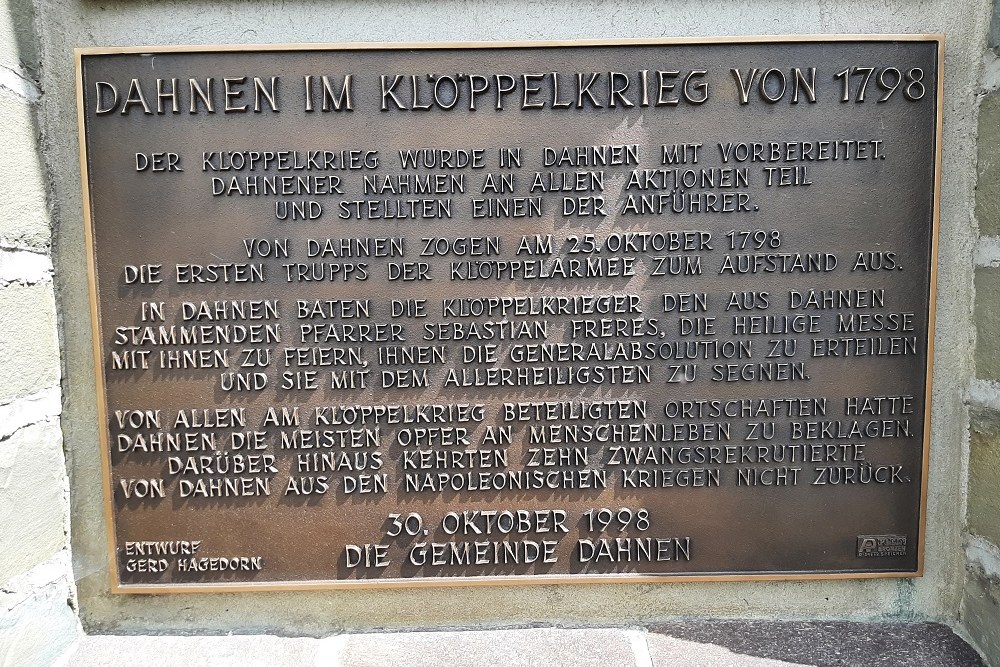 Oorlogsmonument 1798 Dahnen #3