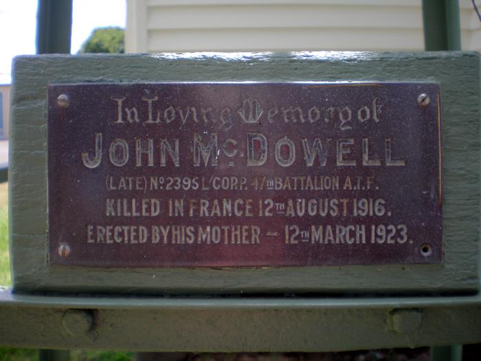 Monument L/Cpl. John McDowell #1