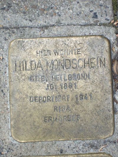 Stumbling Stones Wilhelmshöher Allee 40 #2