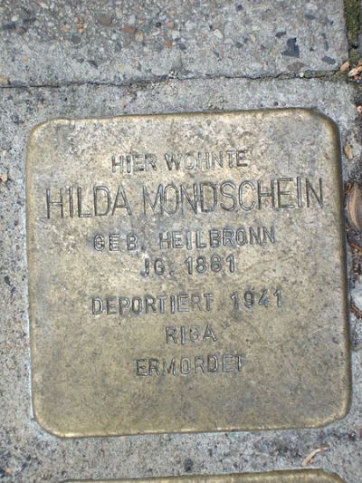 Stolpersteine Wilhelmshher Allee 40 #2