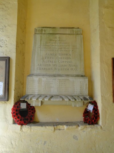 Oorlogsmonument Burgate Church