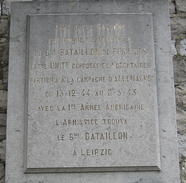 Memorial 6e Bataillon Fusiliers