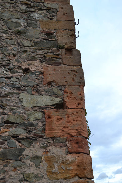 Bullet Impacts Castle Ruin Saarburg #2