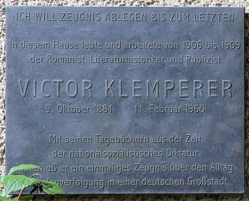 Gedenkteken Victor Klemperer #1