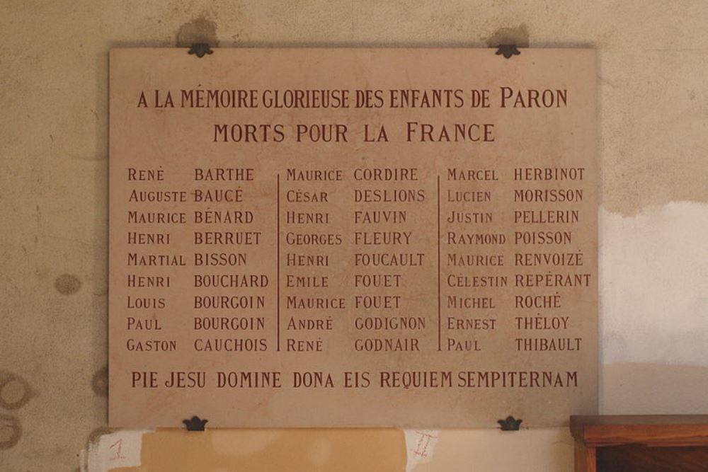 World War I Memorial Paron