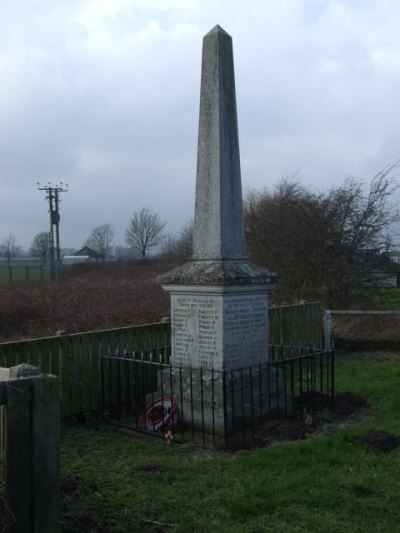 Oorlogsmonument Woodmansey, Thearne en Beverley Park