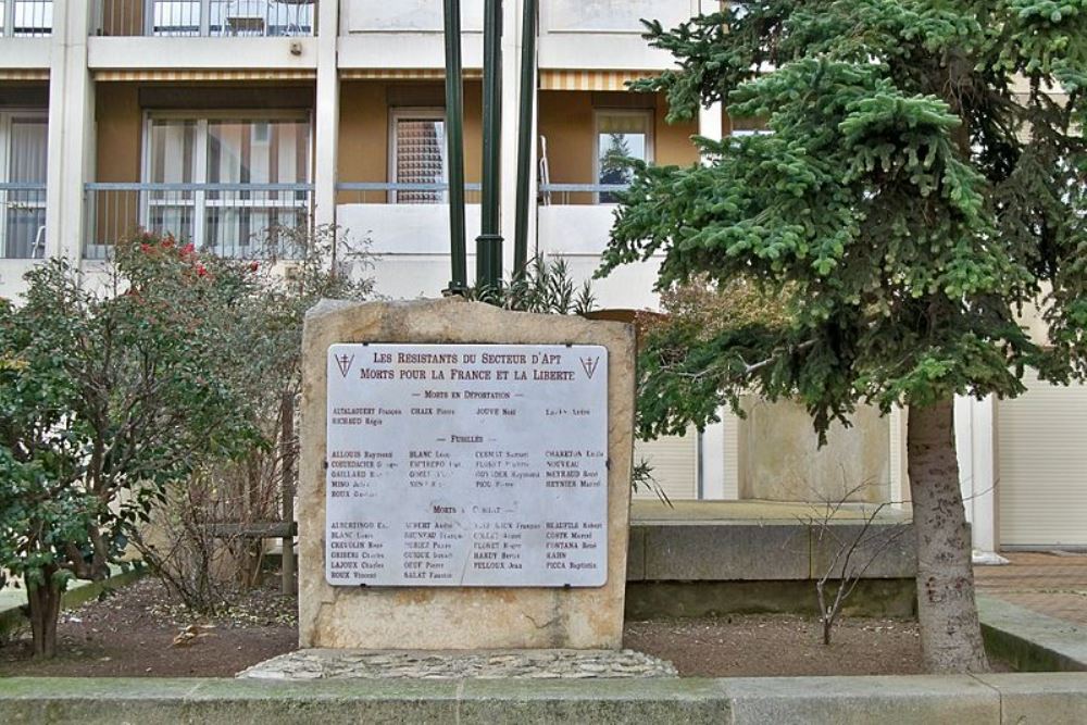 Monument Omgekomen Verzetsstrijders Apt