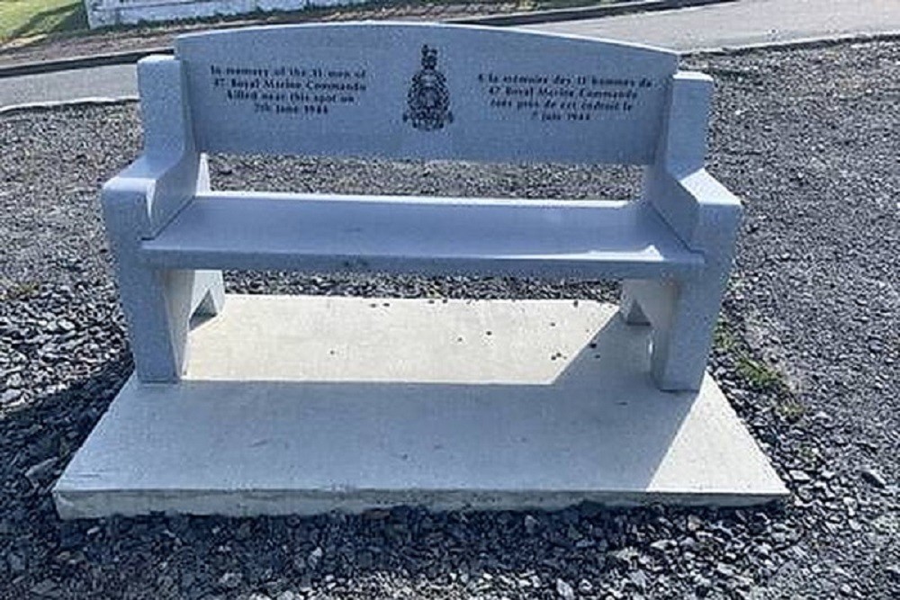 Remembrance Bench 47th Royal Marine Commando #3