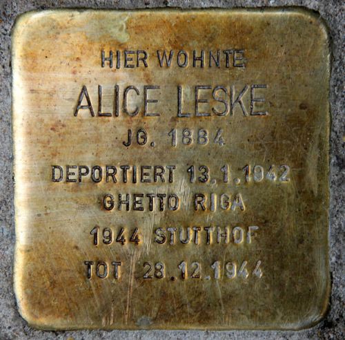 Stolperstein Bruno-Wille-Strae 108