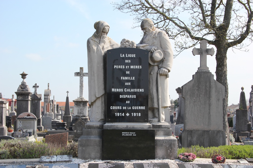 Oorlogsmonument Zuidelijke Begraafplaats Calais #2