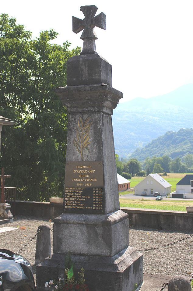 Monument Eerste Wereldoorlog Ayzac #1