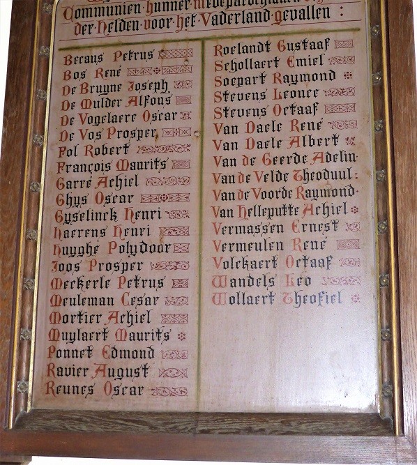 Memorial Saint-Peters Band Church Merelbeke #3