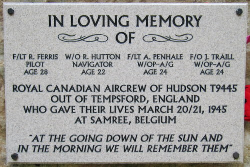 Monument Royal Canadian Aircrew of Hudson T9445 #4