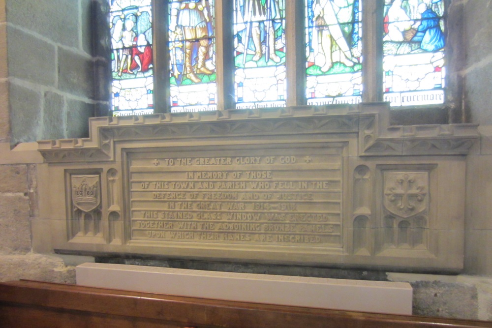 Oorlogsmonument Holy Trinity Church Skipton #1