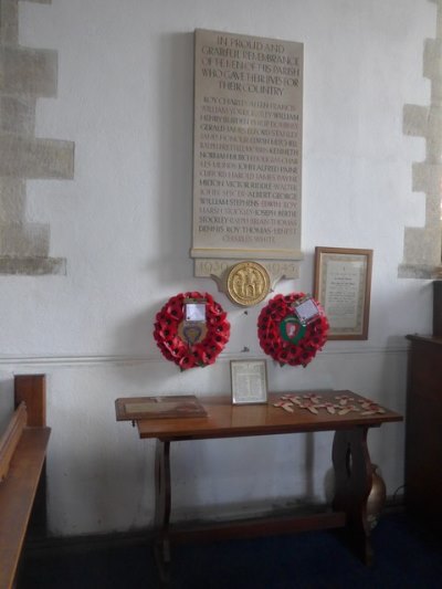 War Memorial St. Edward, King & Martyr Church