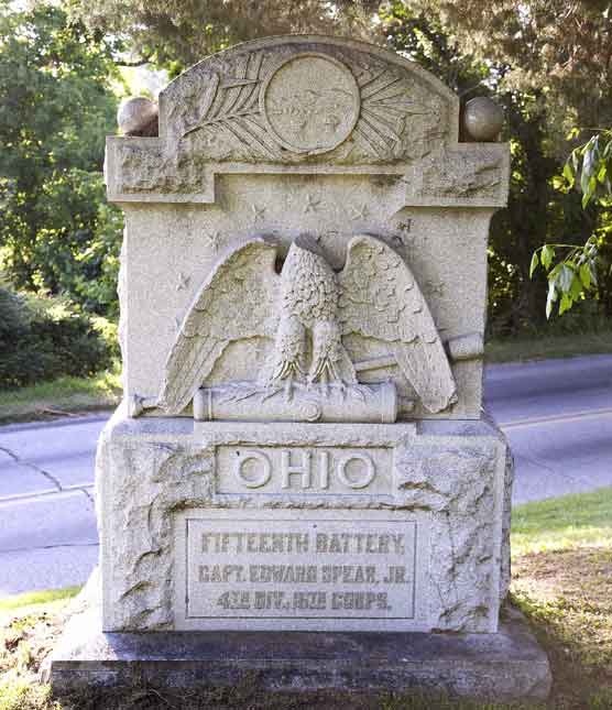 15th Battery Ohio Light Artillery (Union) Monument #1