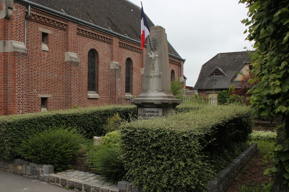 Oorlogsmonument Tilloy-ls-Mofflaines