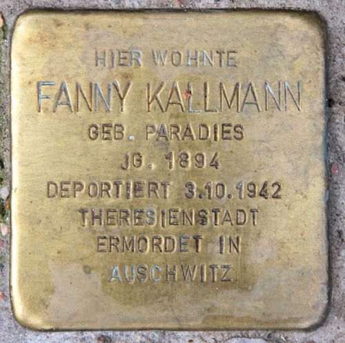 Stumbling Stones Geisbergstraße 41 #3