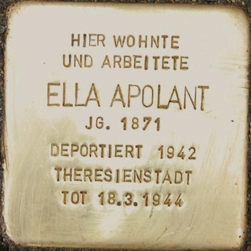 Stolperstein Menzelstrae 8 #1