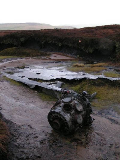 Crash Site & Wreckage B-24J Liberator Bomber Mill Hill #1